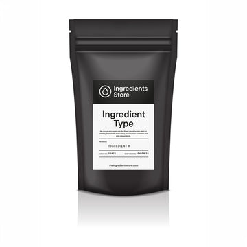 Black resealable stand-up pouch with The Ingredients Store label